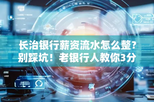 长治银行薪资流水怎么整?别踩坑!老银行人教你3分钟搞定义版