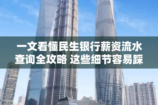 一文看懂民生银行薪资流水查询全攻略 这些细节容易踩雷