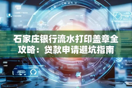 石家庄银行流水打印盖章全攻略:贷款申请避坑指南