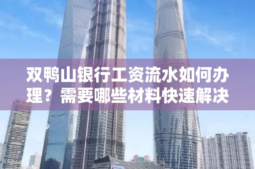 双鸭山银行工资流水如何办理?需要哪些材料快速解决