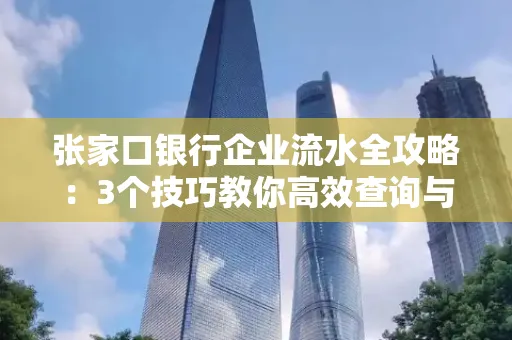 张家口银行企业流水全攻略:3个技巧教你高效查询与风险规避