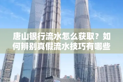 唐山银行流水怎么获取?如何辨别真假流水技巧有哪些?