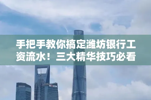 手把手教你搞定潍坊银行工资流水!三大精华技巧必看