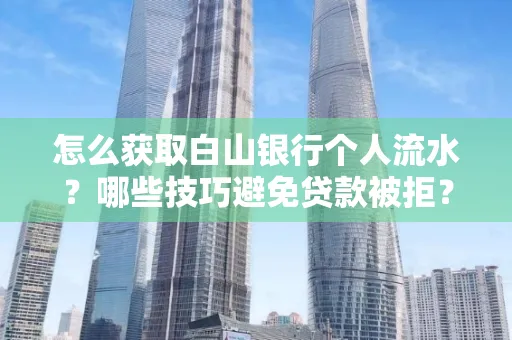 怎么获取白山银行个人流水?哪些技巧避免贷款被拒?